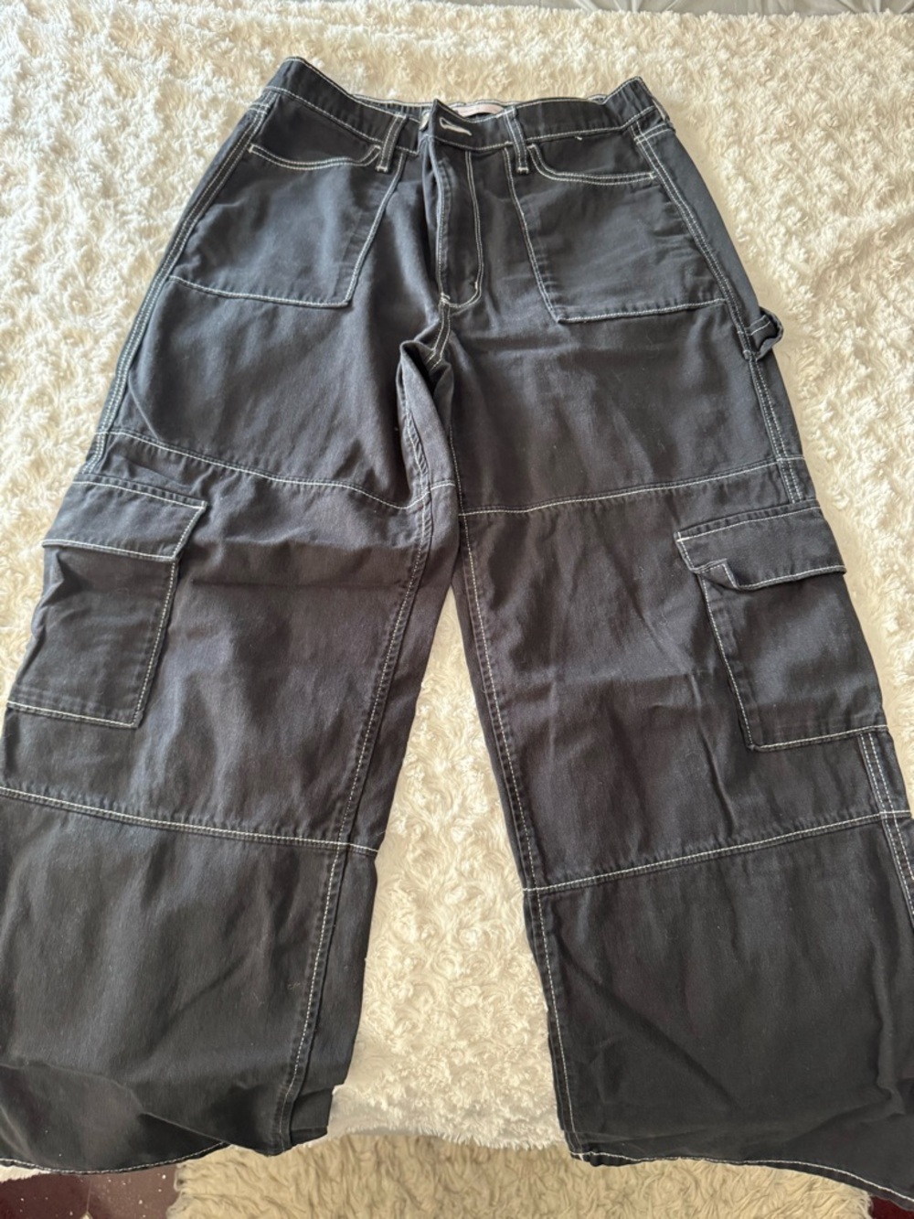 Black Utility Carpenter Pants